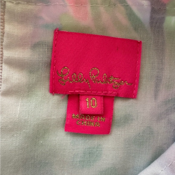EUC Sz 10 Girls Little Lilly Classic Shift Dress tropical🦩 Lilly Pulitzer - Picture 6 of 7